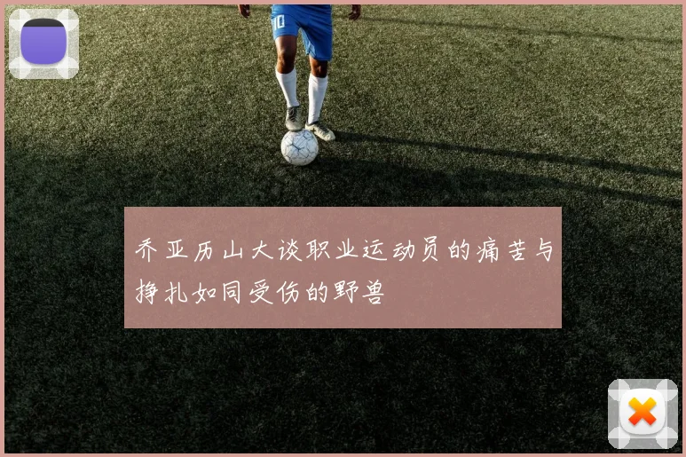 乔亚历山大谈职业运动员的痛苦与挣扎如同受伤的野兽
